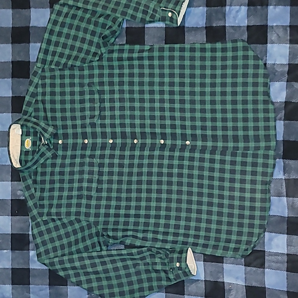 Vintage. Made in USA. Cabela's. Flannel button-up. Mens size XXL tall